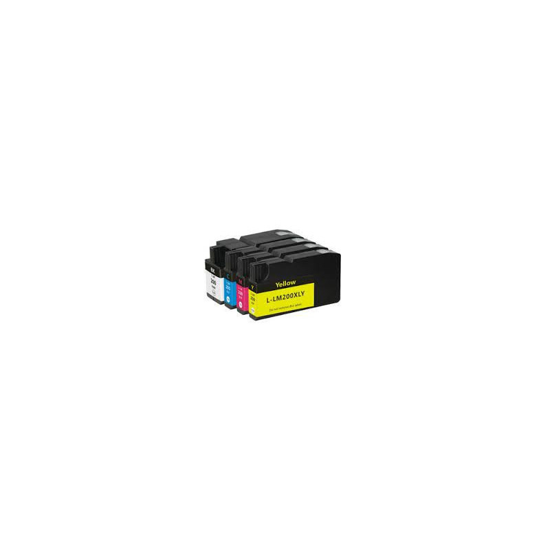 Tinteiro Amarelo para Lexmark Pro4000C Pro5000T 14L0200 